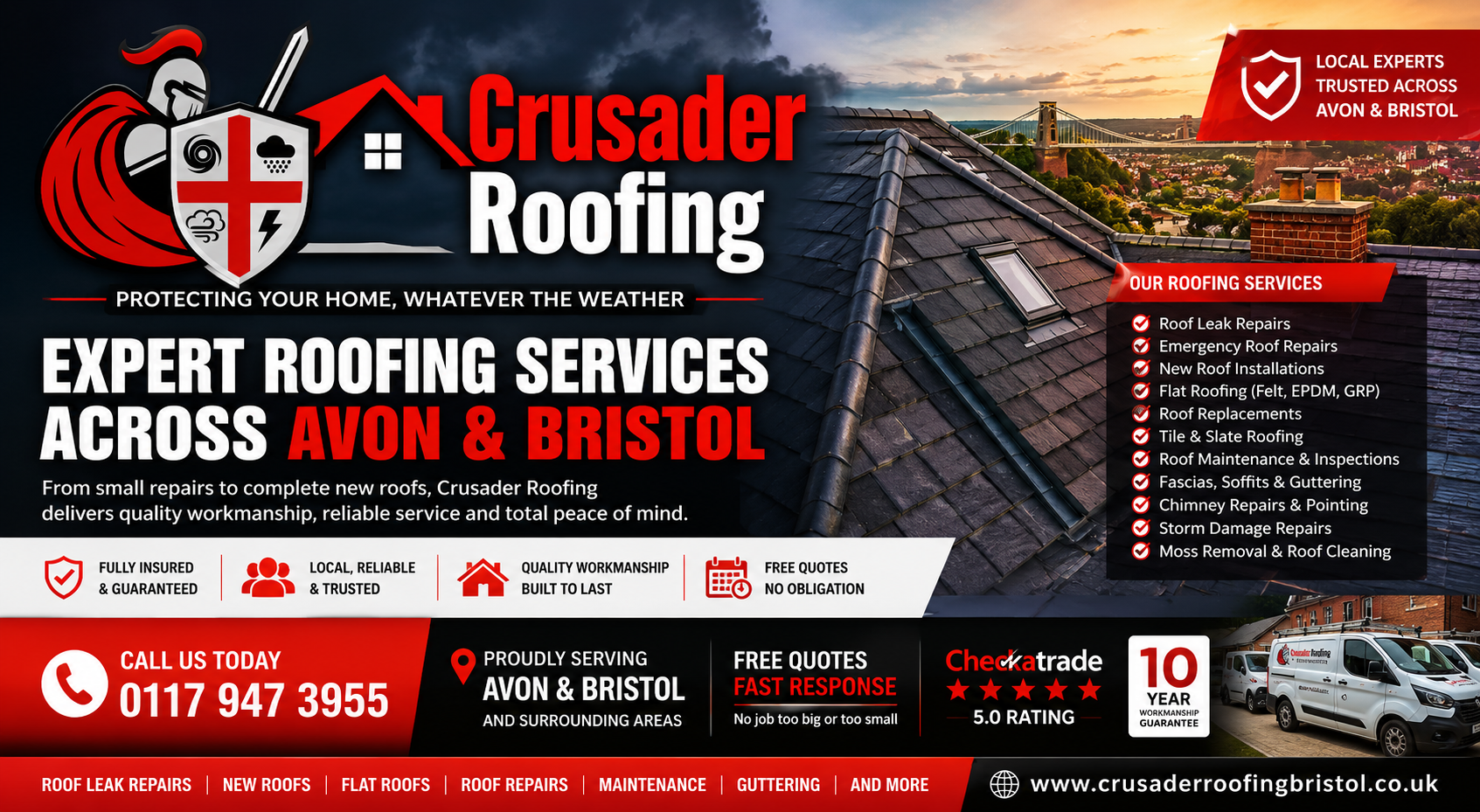 Crusader Roofing — Expert Roofing Services Across Bristol and Avon